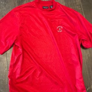 Short sleeve golf mock turtleneck